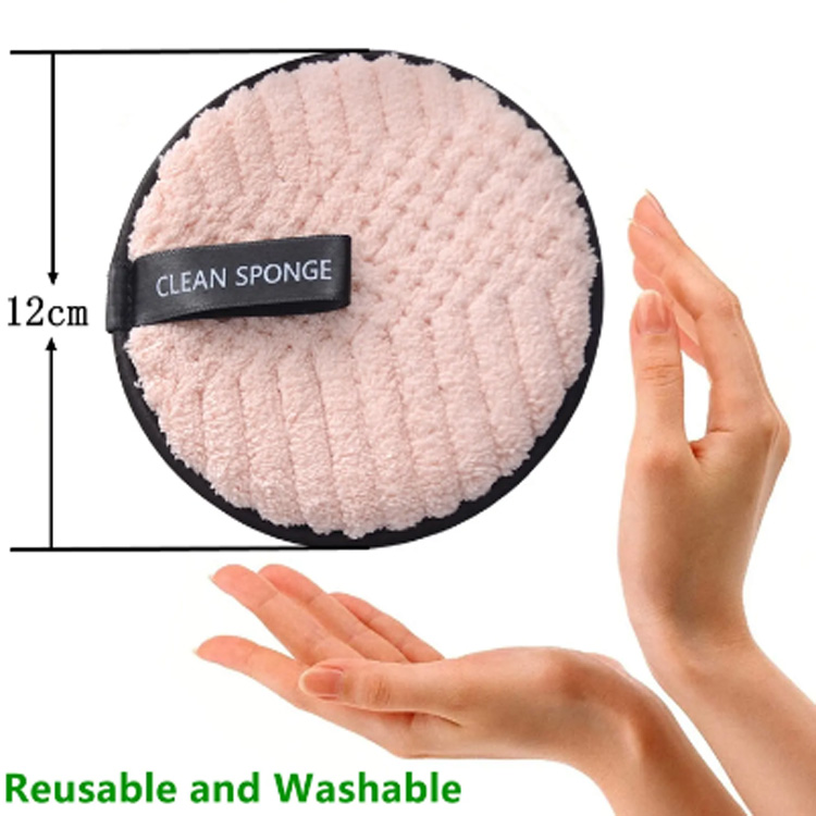 2024 Ny mikrofiber Makeup Face Cleaning Sponge Pads