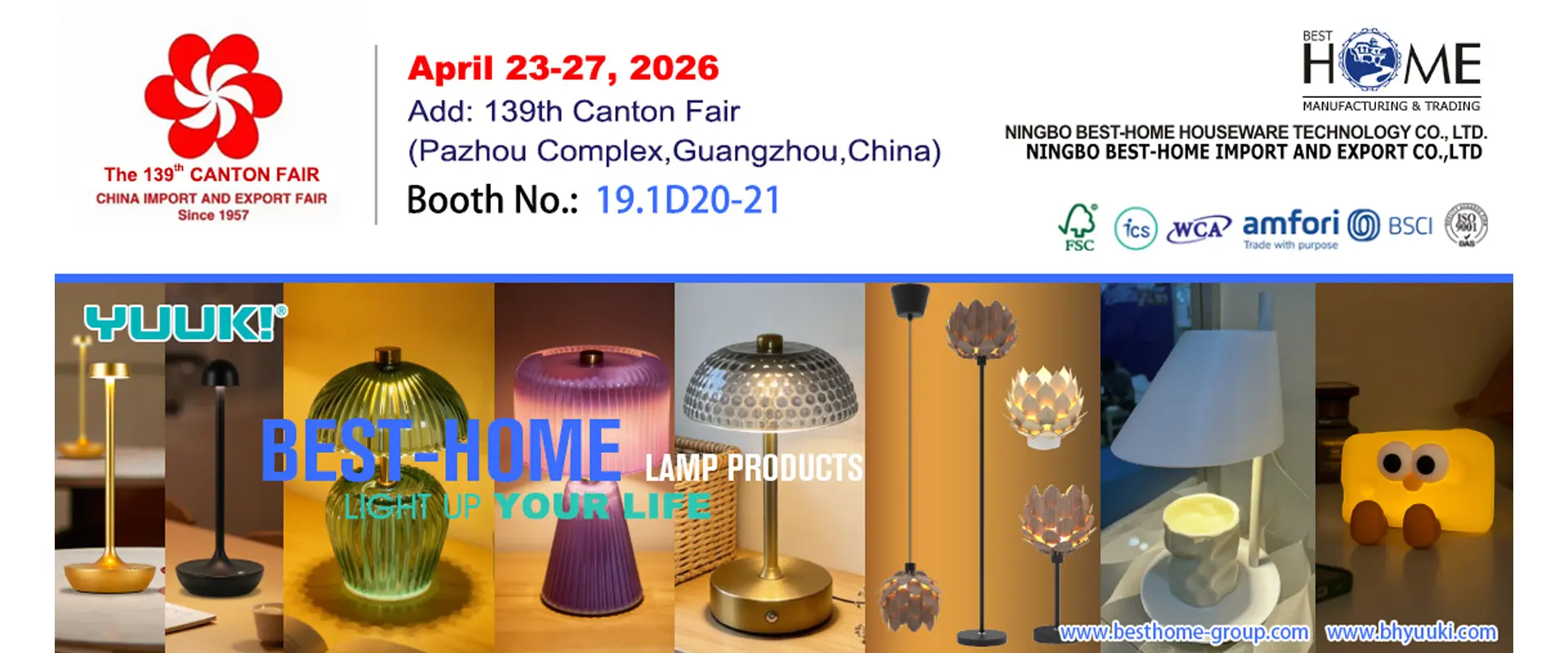 Canton Fair - Bordlamper