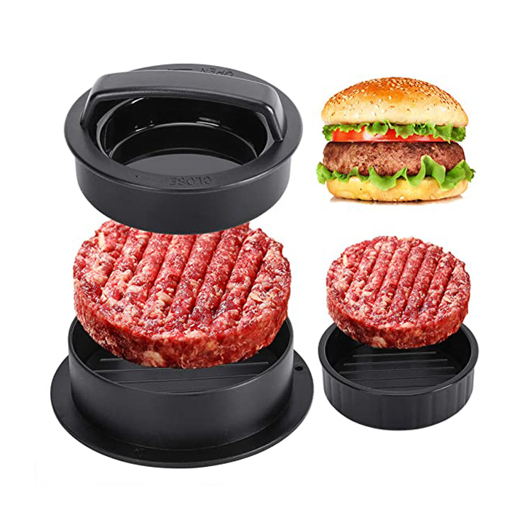 3 i 1 Fyldt Burger Press Patty Maker Form