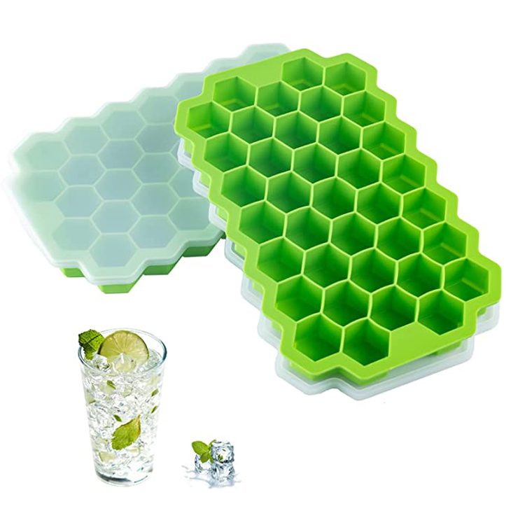 37 hulrum Silikone Honeycomb Ice Cube Maker