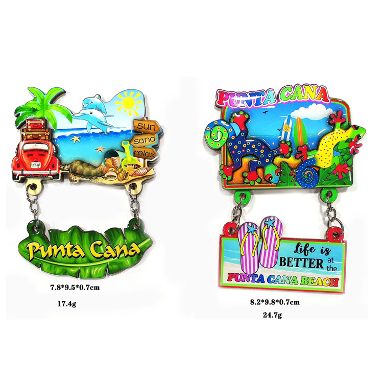 3D-tilpasset middelhavsdesign-souvenir-køleskabsmagnet