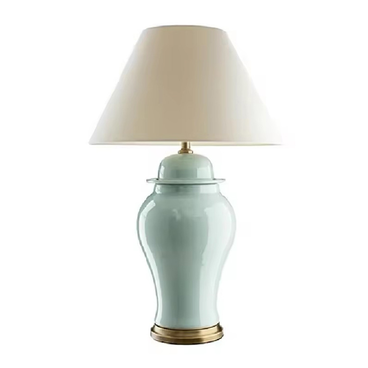 Amerikansk minimalistisk og luksuriøs keramisk bordlampe