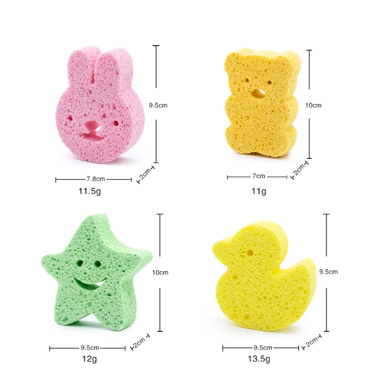 Baby Bath Washing Sponge Toddler Foam Scrubber Bath Håndklæde