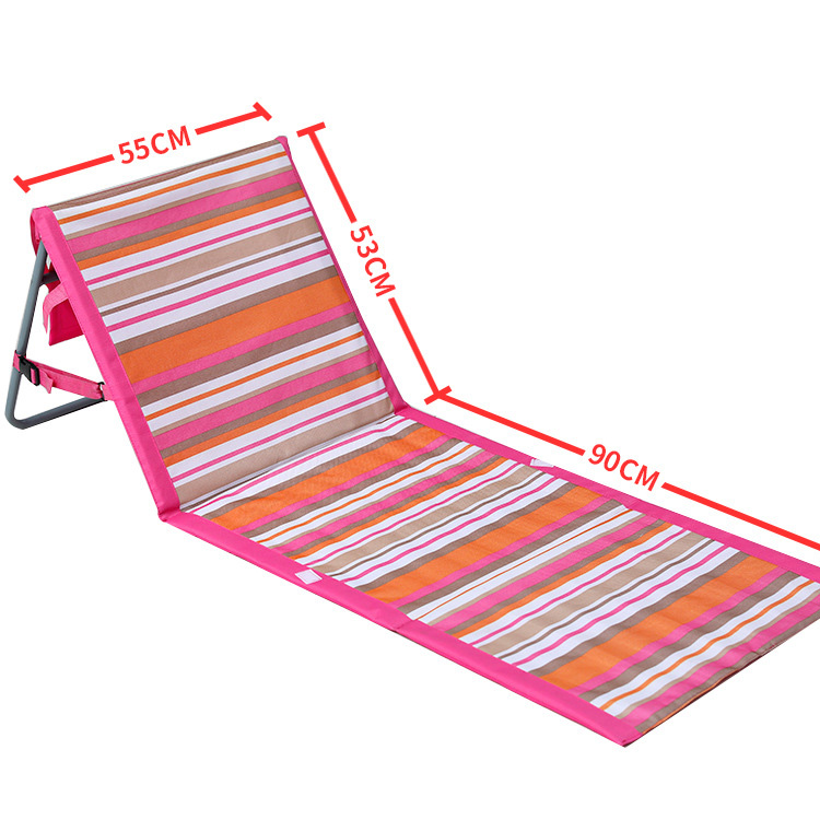 Beach Leisure Chair Fishing Ryglæn Letvægts Foldestol