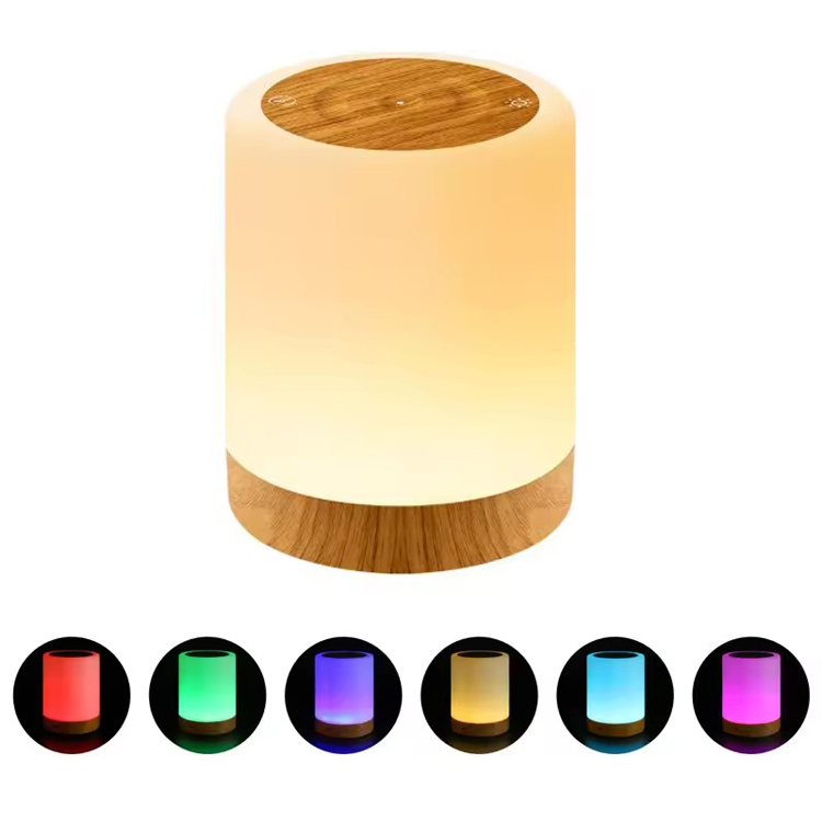 Soveværelse Touch bærbar genopladelig LED RGB bordlampe