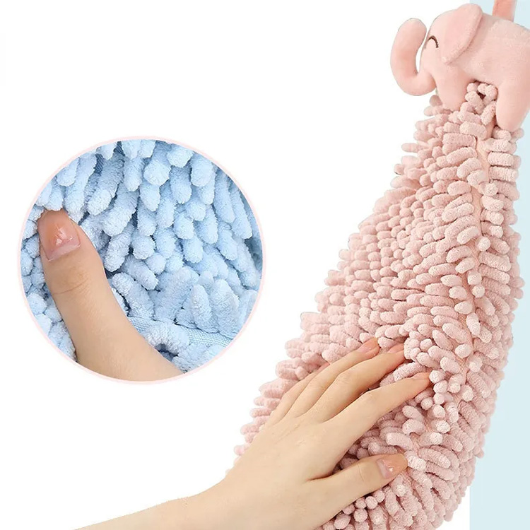 Tegneserie badeværelse køkken klud chenille fluffy håndklæde