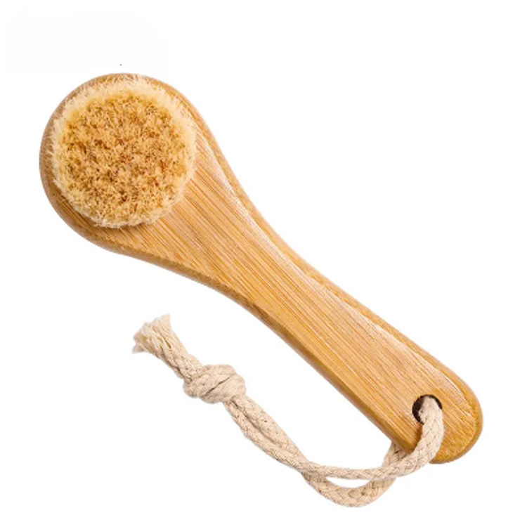 Klassisk bambushåndtag Facial Cleansing Brush