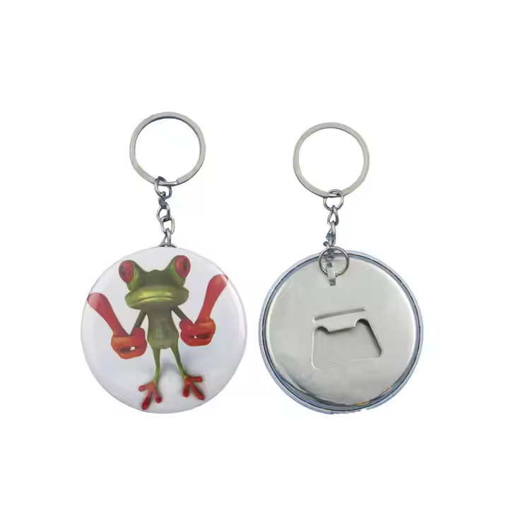 Brugerdefineret 44 mm Key Ring Blank Bottle Bottle Opener Key Chain