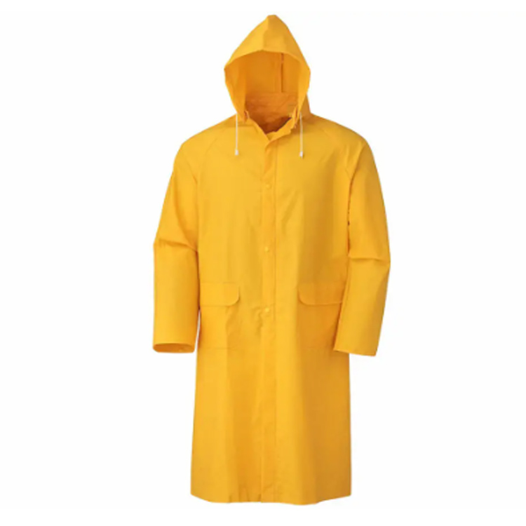 Brugerdefineret kraftig regnfrakke PVC Vandtæt regn Poncho