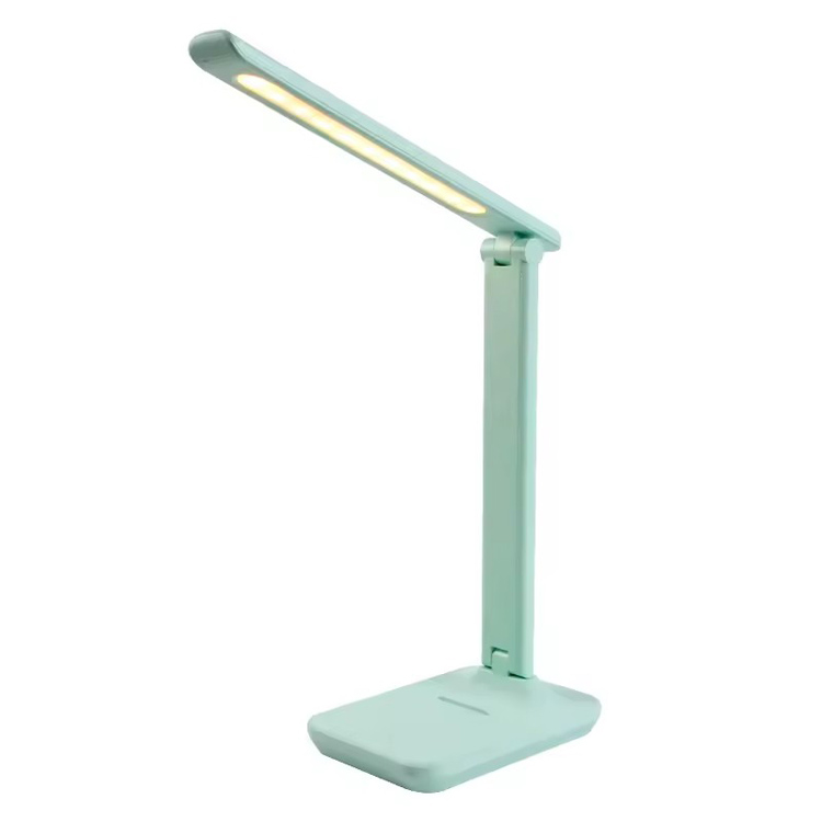 Skrivebord Minimalistisk Moderne Med Telefonholder Grøn Bordlampe