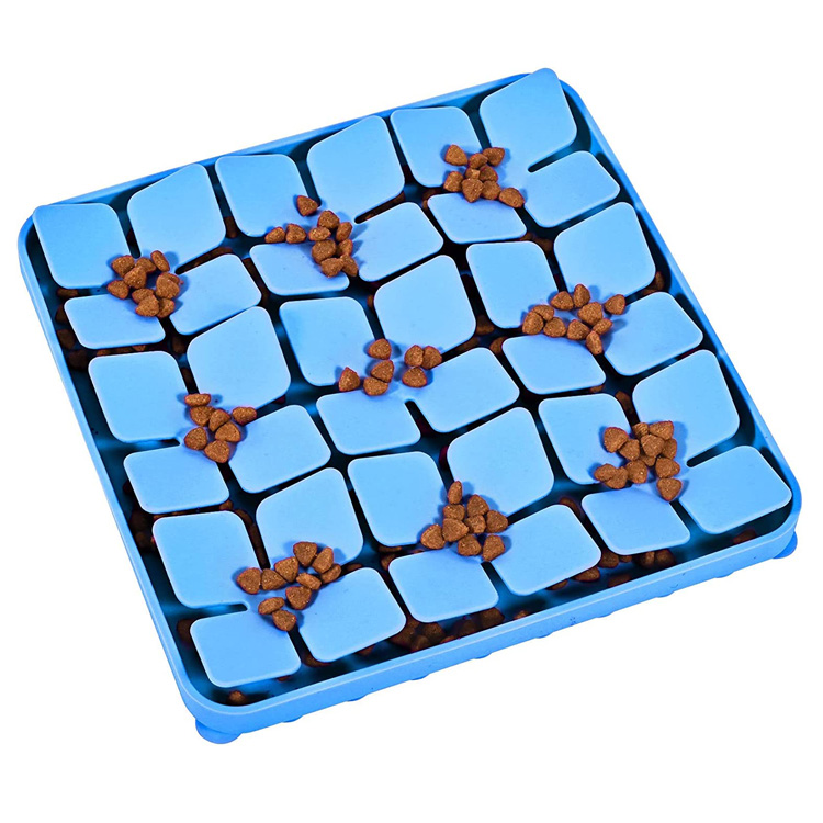 Hund slikker Slow Feeder Treat Silikone Snuffle Mat