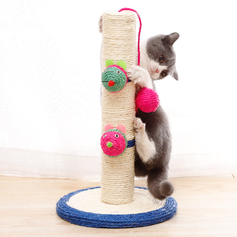 Holdbar Cat Post Interactive Toys Sisal Scratch Pole