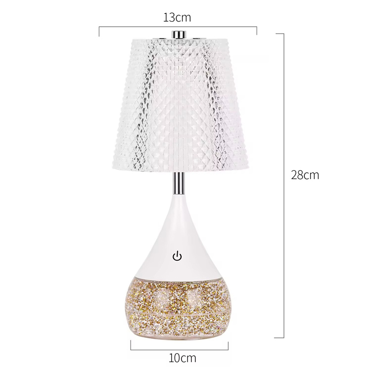 Udsøgt stil natlampe RGB Glitter Bottle Cube Skrivebordslampe