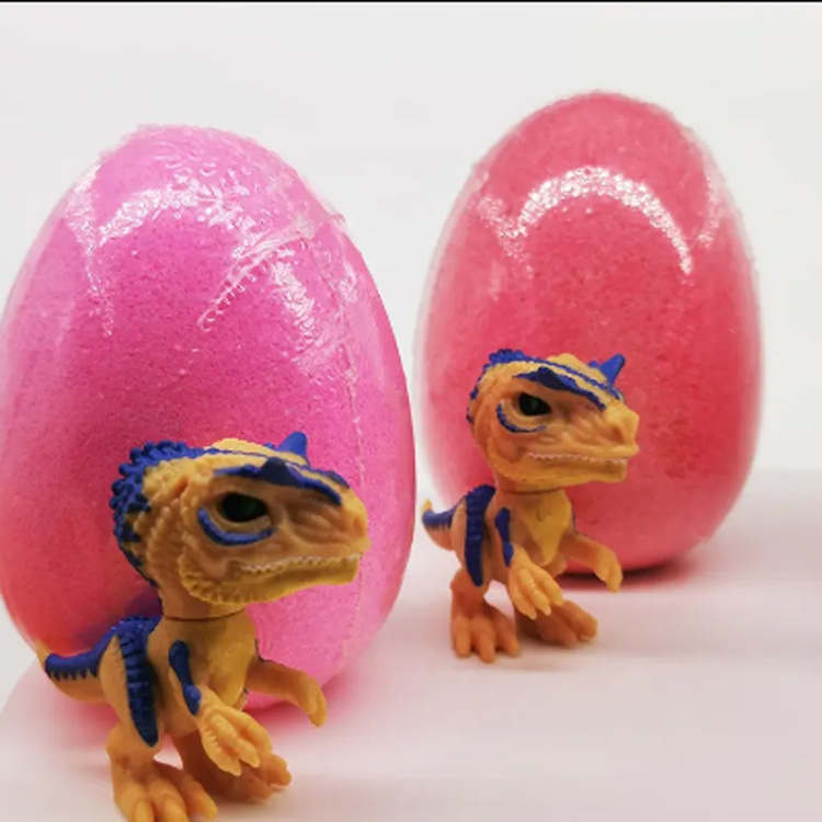 Blomster duftende boble fizzies dinosaur ægform badebombe