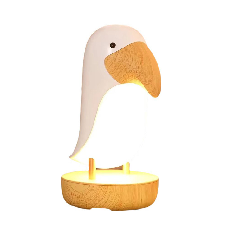 Home Decor Touch-dæmpning Trådløs Sengebords Bird Skrivebordslampe