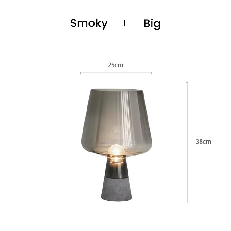Varmsælgende Cement Industriel Smoky Mushroom Bordlampe
