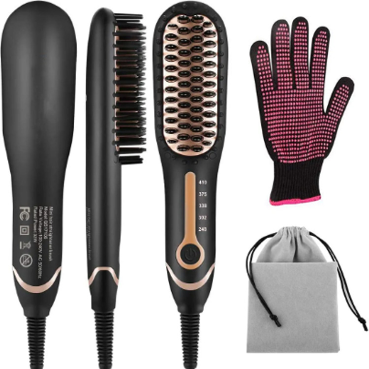 Iron Brush Hot Comb Ceramic Hair Styling Electric Excelgneer