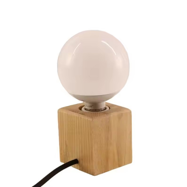 Led Vintage Edison træbordslæselampe skrivebordslampe