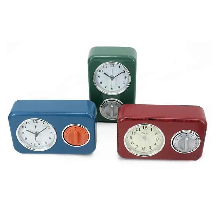 Må tid unik design vintage bord timerur