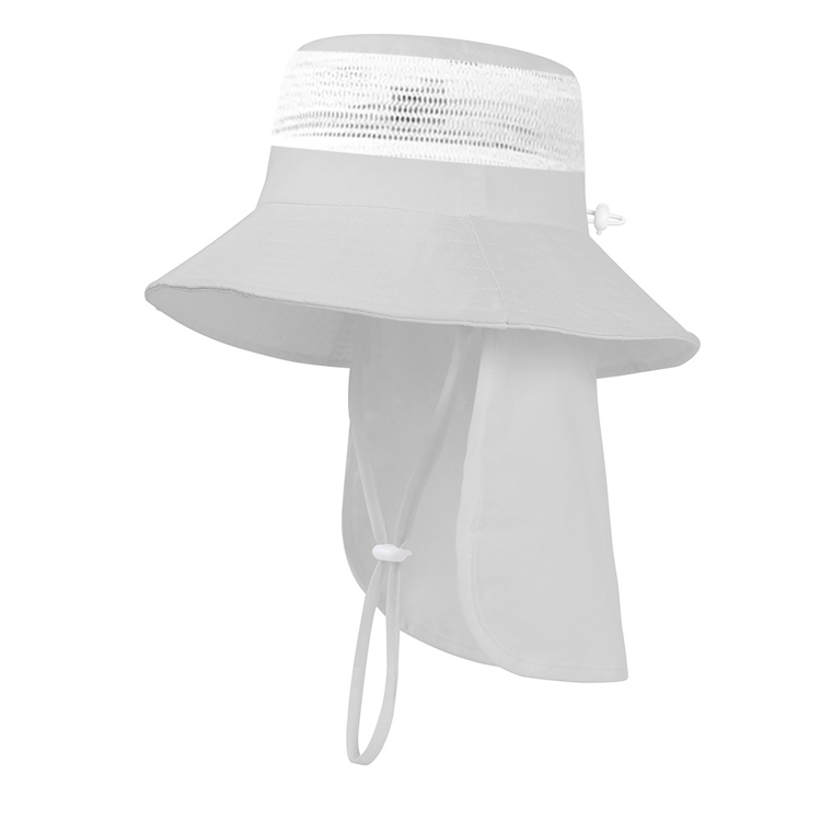 Mesh Gaze Sjal Solcreme Visir Justerbar Bucket Hat