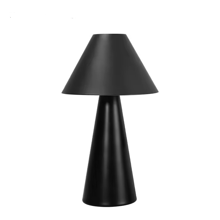Metaljern ledningsfri genopladelig LED svampebordslampe