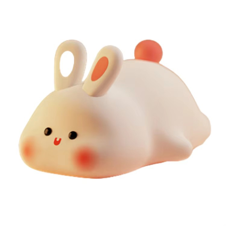 Mini genopladelig LED Soft Touch Silikone Bunny Bordlampe