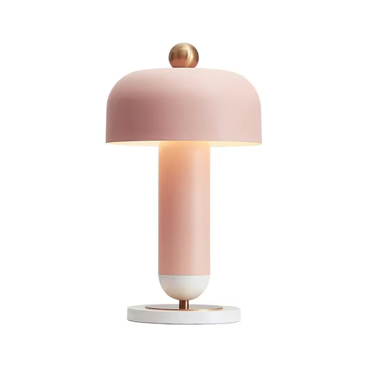 Svamp Boligindretning Villa Nordic Pink Metal Bordlamper