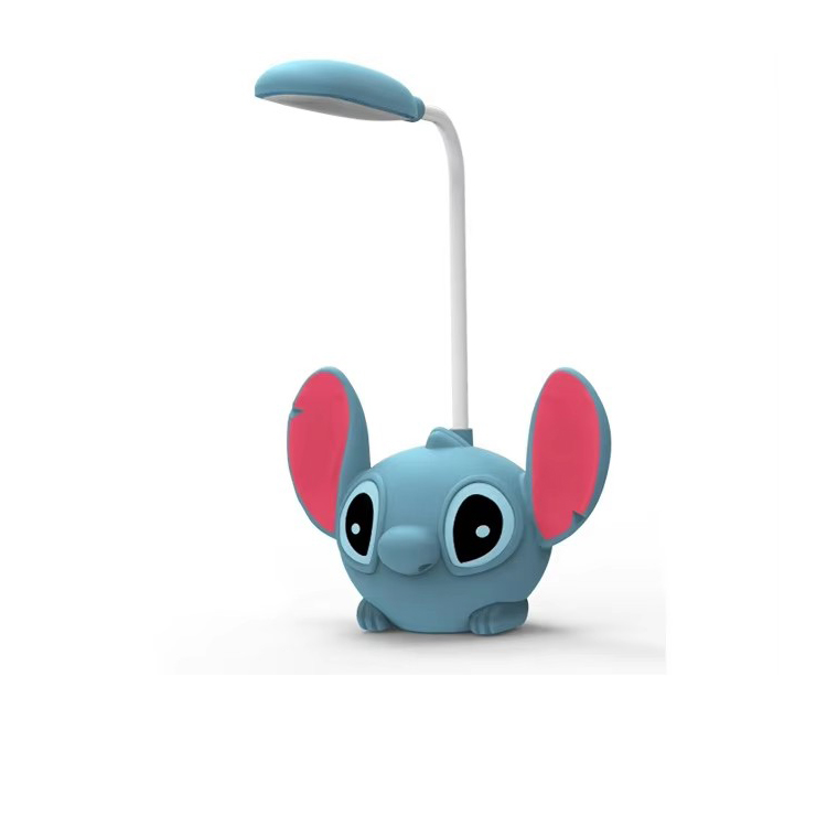 Natlys genopladelig blyantspidser tegneseriebordlampe