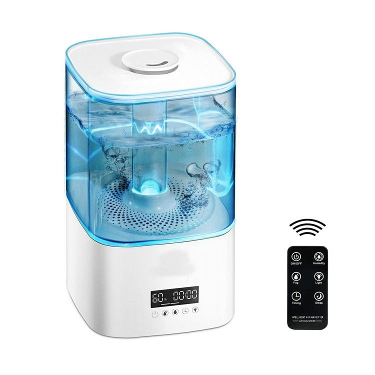 Night Light Top Fyld Ultrasonic Cool Mist Luftfugter