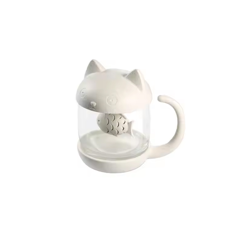 Office Tea Cup med fiskeinfuser sil-formet glasvarer