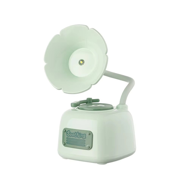 Ornamenter Dæmpbar USB Charge Mini Phonograph Bordlampe