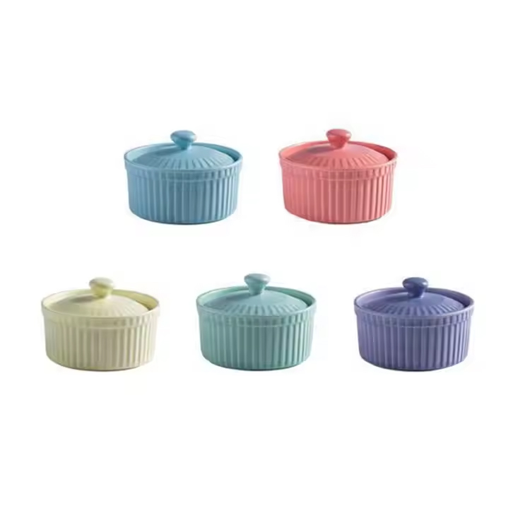 Ovn Safe Personaliserede dejlige runde Suffle Ramekin Bowls