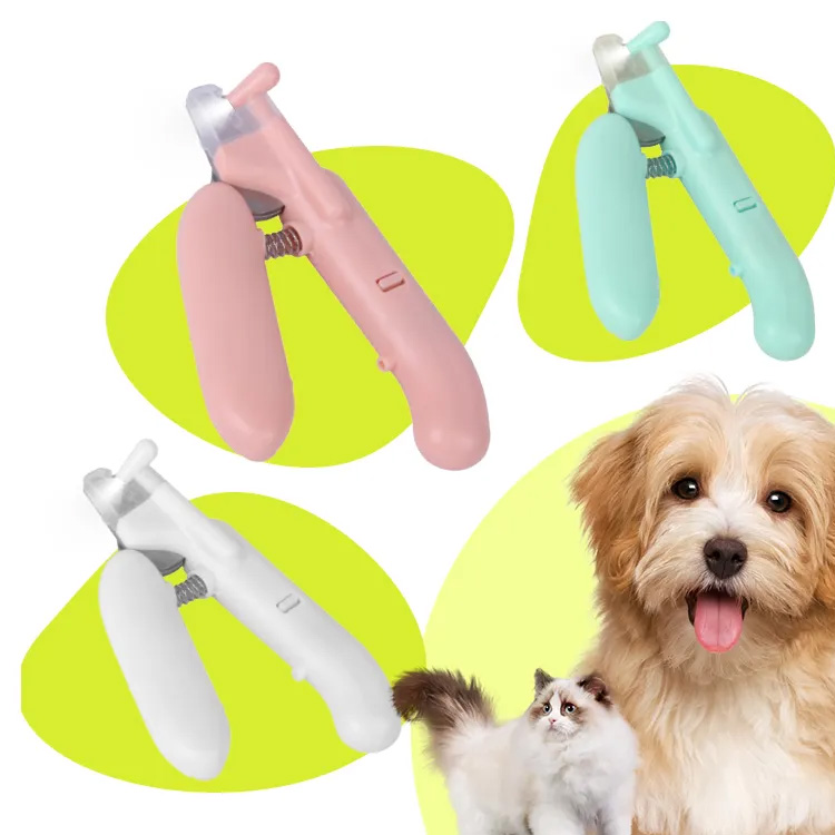 Kæledyr negleklippere med LED Light Pet Claw Grooming saks
