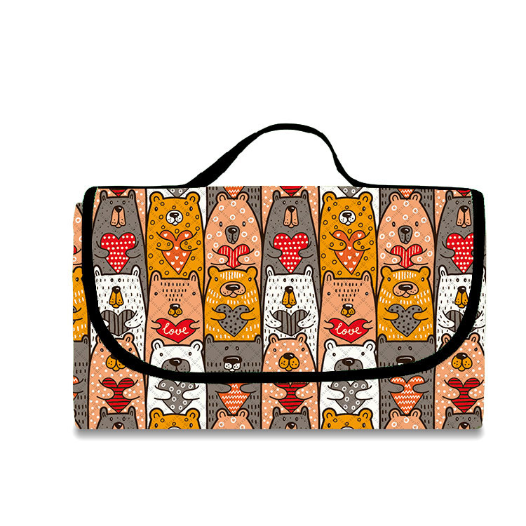 Picnic tæppe Roll up bærbar udendørs camping picnic måtte