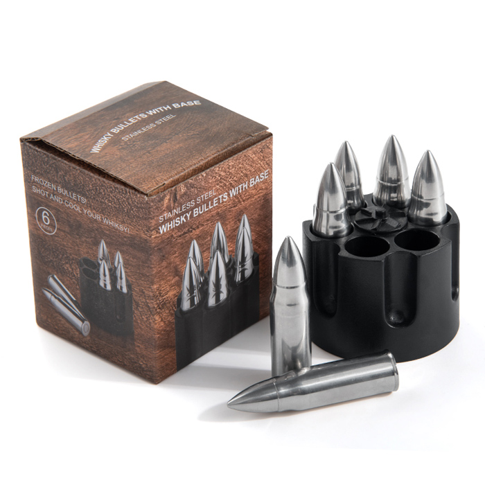 Premium Bullet Shape rustfrit stål whiskysten