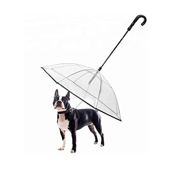 Puppy Raincoat Transparent Pet Dog Paraply med Leah Holder