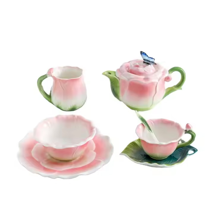 Rose keramik 160 ml 300 ml 650 ml luksus krus af høj kvalitet
