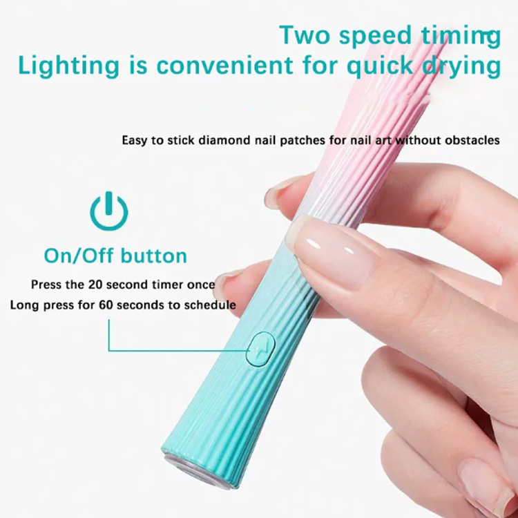 Lille Power Storage Mini Baking Nail Art Håndholdt lampe