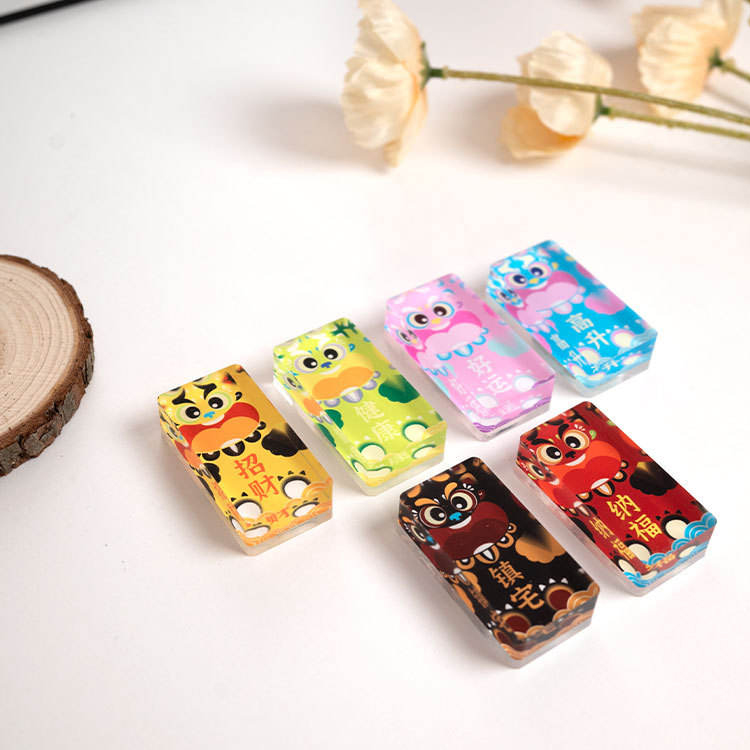 Blød magnet akryl mursten køleskabsmagnet klistermærke