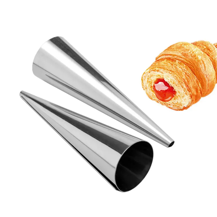 Rustfrit stål dansk brød croissant skimmel bagningskegler