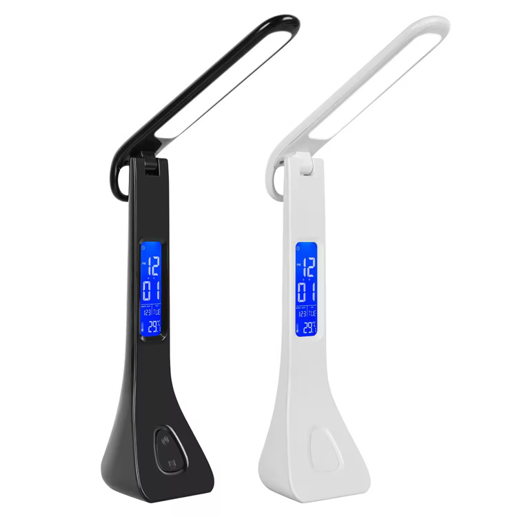 Study Foldbar Roterbar Skrivebordslampe Touch Switch Bordlampe