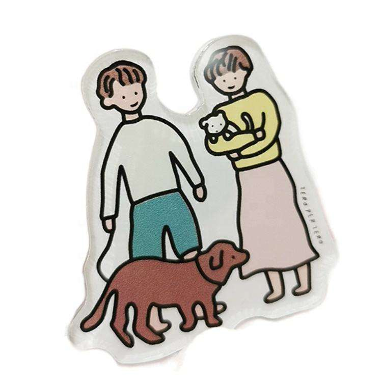 Transparency Creative Akryl Køleskab Magnetic Stickers