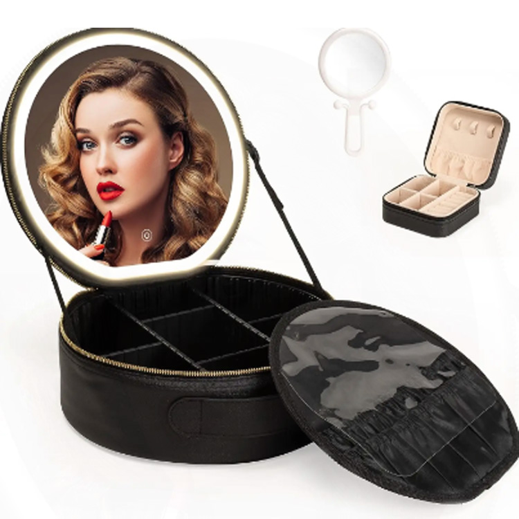 Rejser stor kapacitet Justerbar Divider Beauty Makeup Case