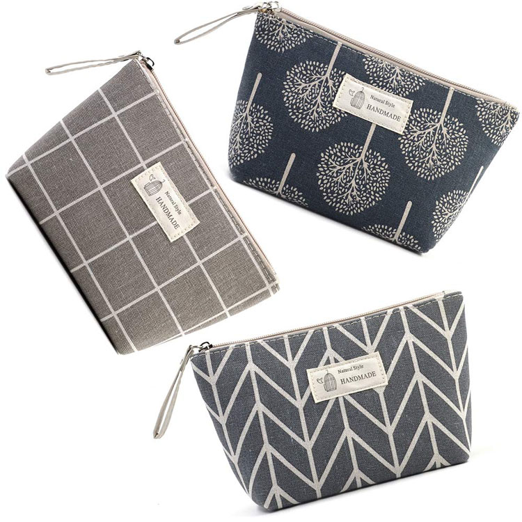 Rejse Makeup Case Toilettaske Canvas kosmetiktaske