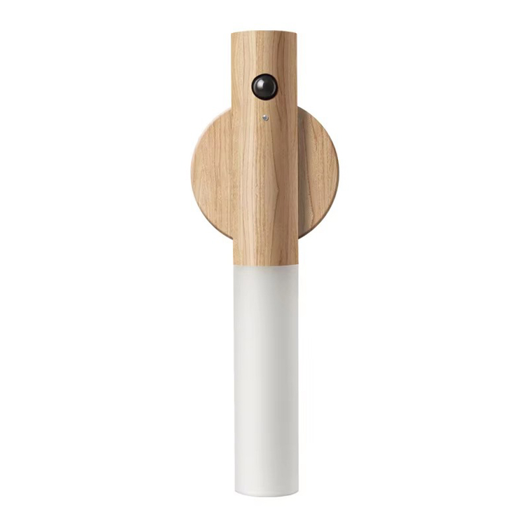 USB-opladning Natlampe i træ Multifunktionsbordlampe