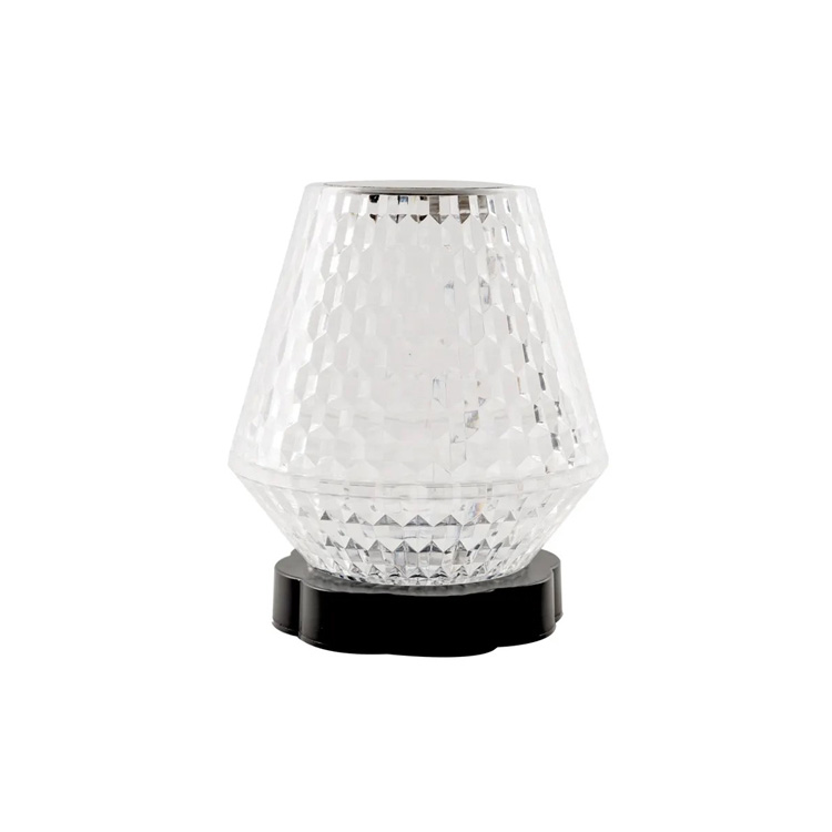 USB LED vinglasform krystalatmosfære skrivebordslampe