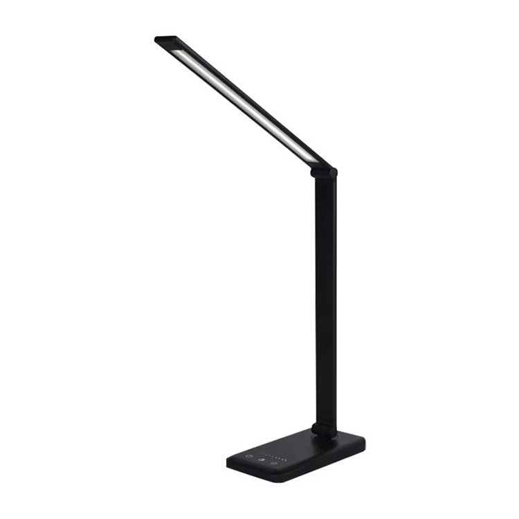 Trådløs oplader Skrivebordslampe Dæmpbar Øjenvenlig bordlampe