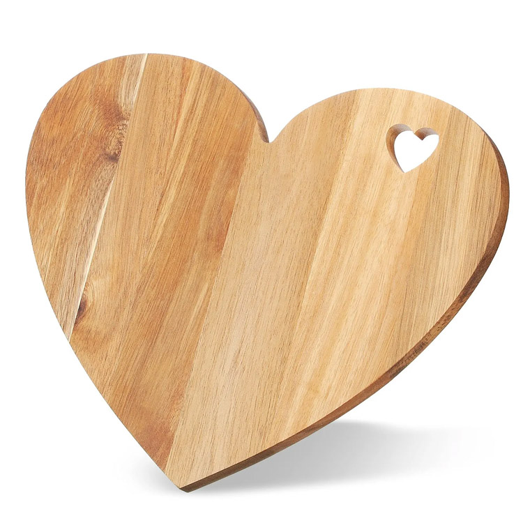 Træ kærlighed formet ost Deli Board Cutting Board Wood